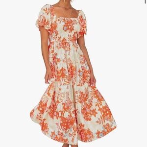 Floral print zesica maxi/midi dress